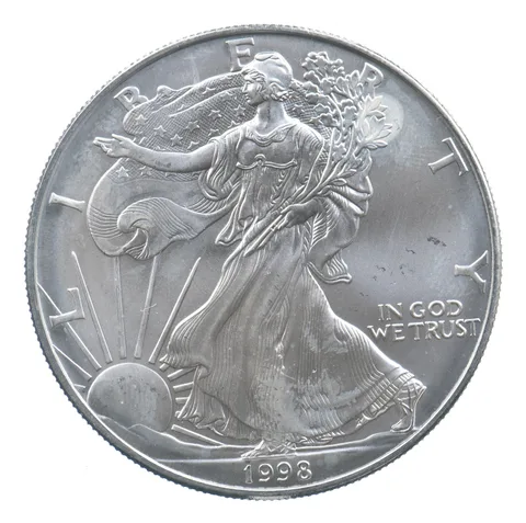 Better Date 1998 American Silver Eagle 1 Troy Oz .999 Fine Silver *600