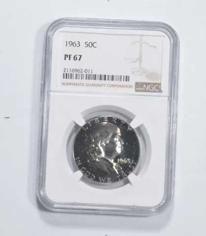PF67 1963 Franklin Half Dollar - Graded NGC Great Color *6941