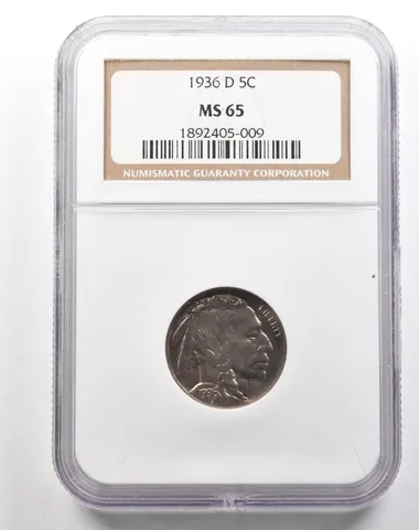 1936-D Indian Head Buffalo Nickel MS65 NGC a5153