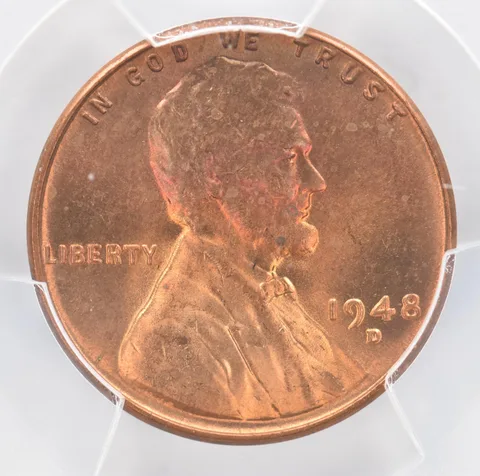 1948-D Lincoln Wheat Cent MS64 RB PCGS Beautiful Tone *0956