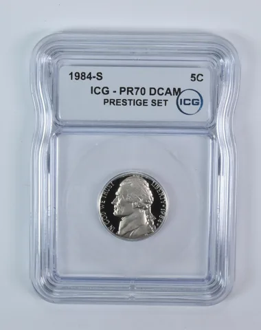 1984-S Jefferson Nickel Prestige Set PR70 DCAM ICG