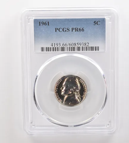 1961 Jefferson Nickel PR66 PCGS Beautiful Tone *3283