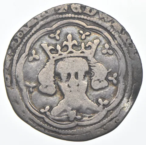 1327-1377 United Kingdom Silver Groat - Clipped *8124