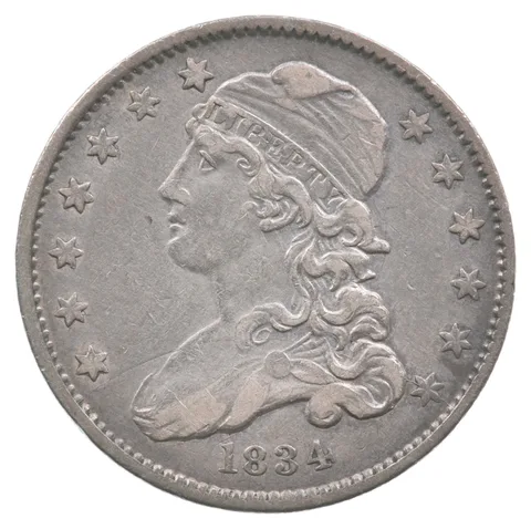 1834 Capped Bust Quarter No Motto *8866