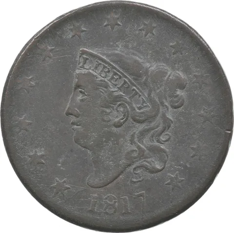 1817 Matron Head Large Cent a4779