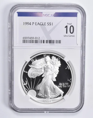 1994-P American Silver Eagle Proof 10 NGC X