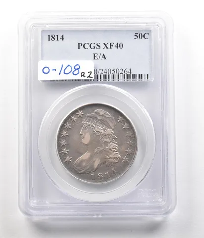 1814 Capped Bust Half Dollar E/A XF40 PCGS a4992