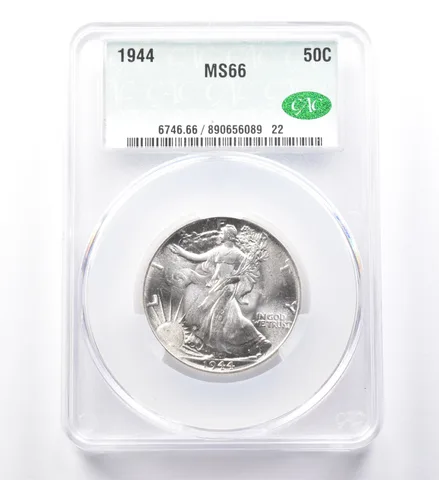 1944 Walking Liberty Half Dollar MS66 CAC a9995