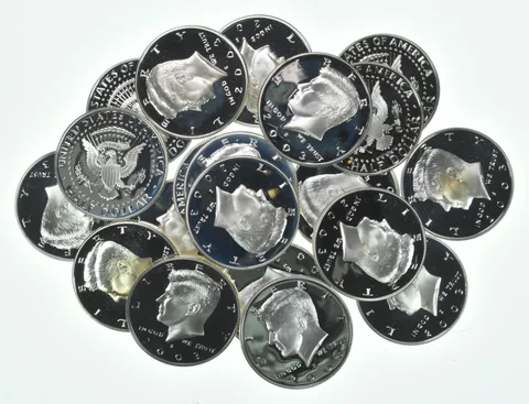 Lot (20) 2003-S Kennedy Half Dollar Proof 90% Silver $10 Face Value