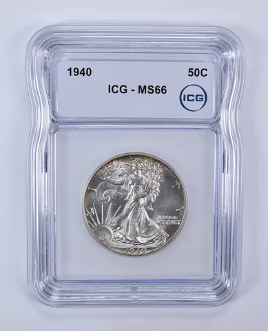 1940 Walking Liberty Half Dollar MS66 ICG