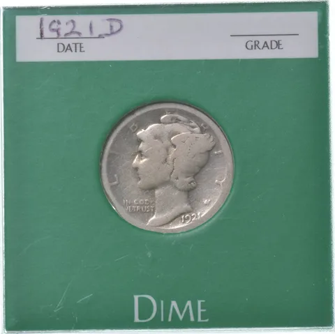1921-D Mercury Dime a6182