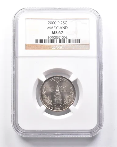 MS67 2000-P Washington State Quarter Maryland NGC *6333