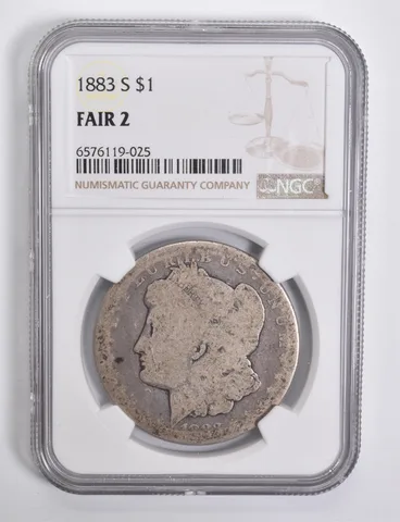 FAIR 2 1883-S Morgan Silver Dollar NGC Lowball Low Ball a4559