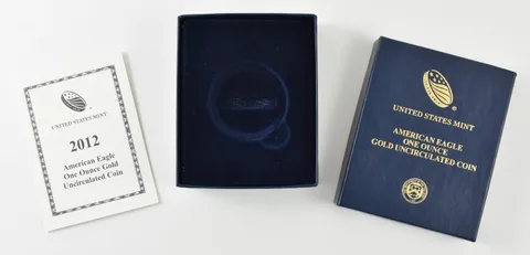 OGP 2012-W Gold Eagle 1 Oz Uncirculated Burnished BOX & COA- NO COIN