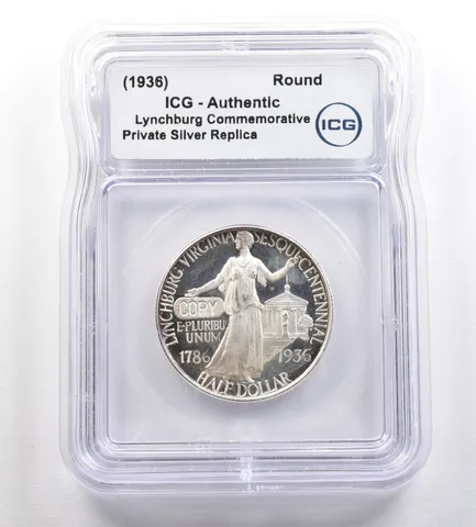 (1936) Lynchburg Commemorative Gallery Silver Half Dollar ICG *4252