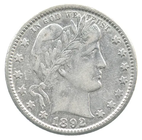 1892-O Barber Quarter *4762