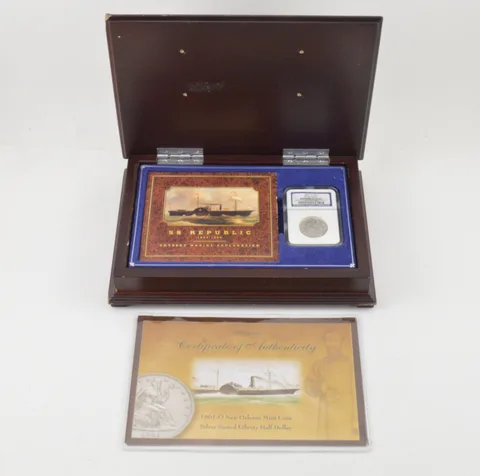 S.S. Republic - Shipwreck Effect 1861-O Seated Liberty Half Dollar - NGC *8663