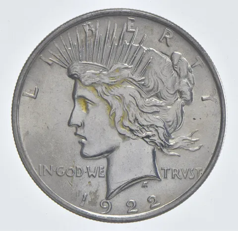 Better - 1922 Peace Silver Dollar - 90% US Coin *667