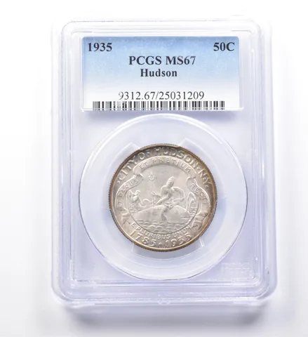 1935 Hudson Commemorative Half Dollar MS67 PCGS *0036