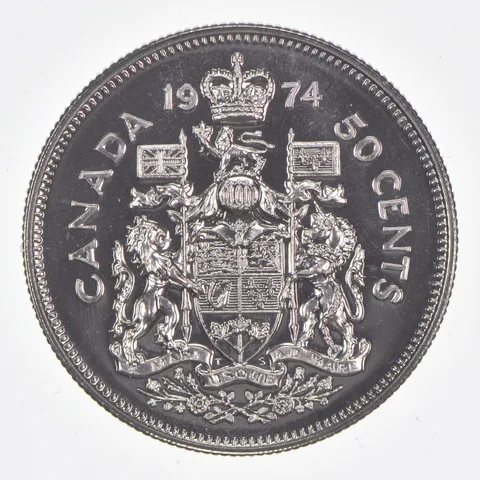 Better Date - 1974 Canada 50 Cents World Coin *498