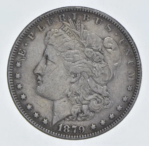 Better 1879 Morgan Silver Dollar - 90% US Coin - Nice Coin *383