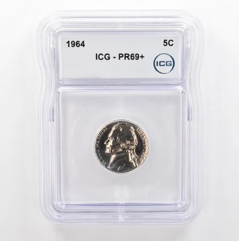1964 Jefferson Nickel PR69+ ICG Beautiful Tone *5367