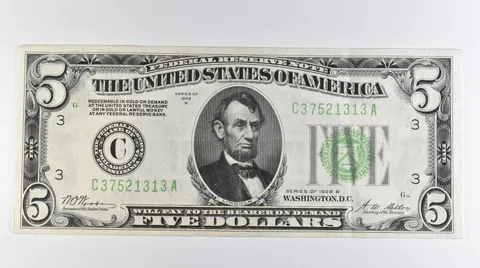 1928 B $5 Philadelphia PA FRN Green Seal Gold Clause *6719
