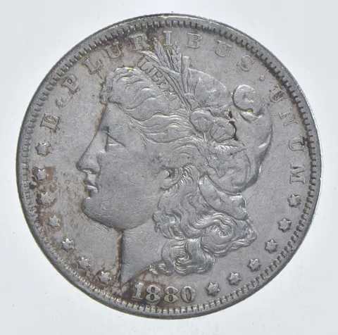 Early - 1880 Morgan Silver Dollar - 90% US Coin *957