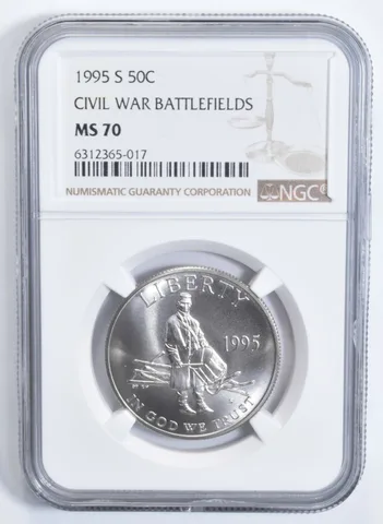 1995-S Civil War Battlefields Commemorative Half Dollar MS70 NGC