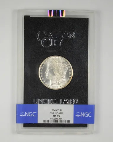 MS65 1884-CC Morgan Silver Dollar GSA Hoard NGC *3533