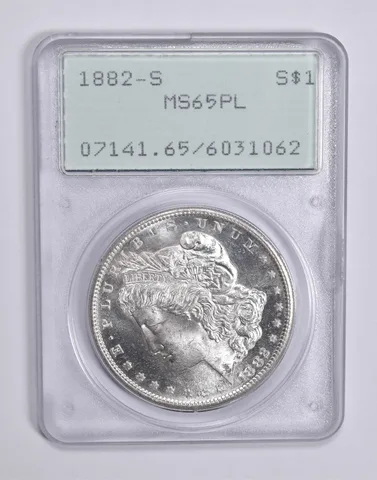 MS65 PL 1882-S Morgan Silver Dollar PCGS Rattler Upgrade? *0325
