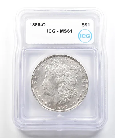 1886-O Morgan Silver Dollar MS61 ICG a9867