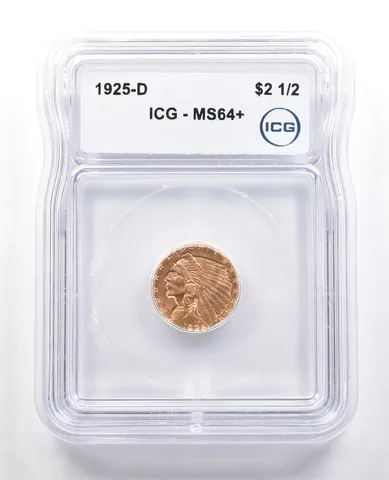 1925-D $2.50 Indian Head Gold Quarter Eagle MS64+ ICG *4866