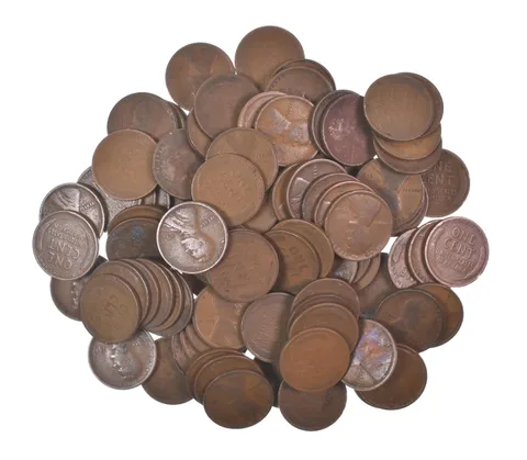 Lot of 100 1910-1919 Lincoln Wheat Cents - 2 Rolls - Collection *574