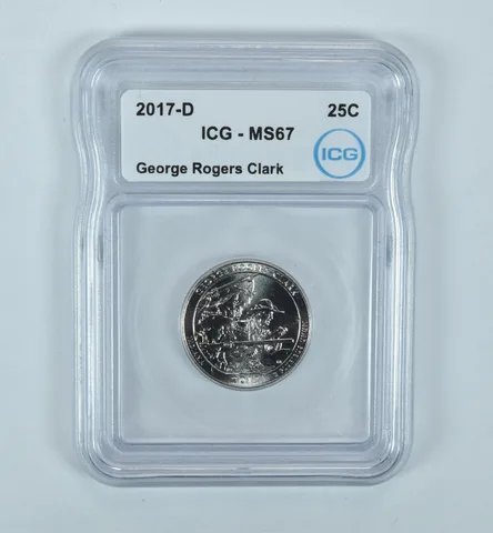 2017-D Washington Quarter ATB George Rogers Clark MS67 ICG