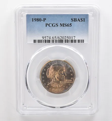 1980-P Susan B Anthony $1 MS65 PCGS Beautiful Tone *9552