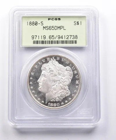 MS65 DMPL 1880-S Morgan Silver Dollar PCGS OGH Upgrade? *4977