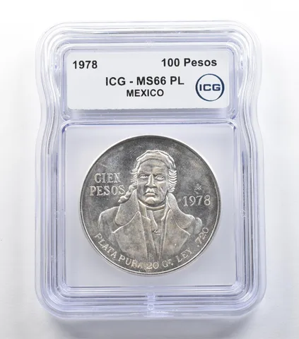 1978 Mexico 100 Pesos MS66 PL ICG *5437