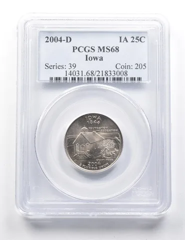 2004-D Washington State Quarter Iowa MS68 PCGS *9406