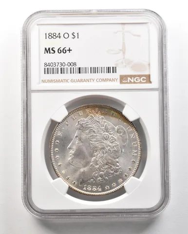 1884-O Morgan Silver Dollar MS66+ NGC a4697