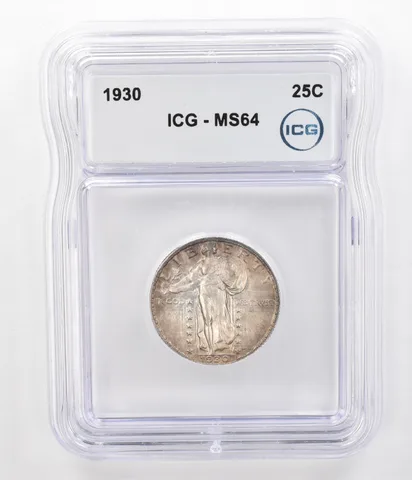 1930 Standing Liberty Quarter MS64 ICG Beautiful Tone *5178
