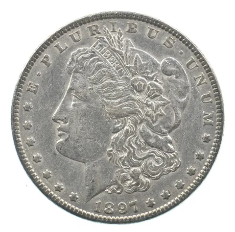 Early - 1897 Morgan Silver Dollar - 90% US Coin *423
