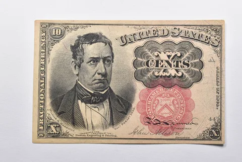 1874-A 10 Cents United States Fractional Currency a9545