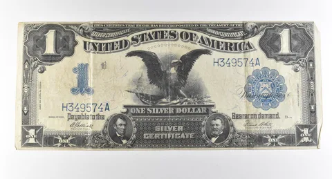 1899 $1 Silver Certificate Large Note Blue Seal *2859