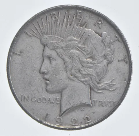 Better - 1922 Peace Silver Dollar - 90% US Coin *715