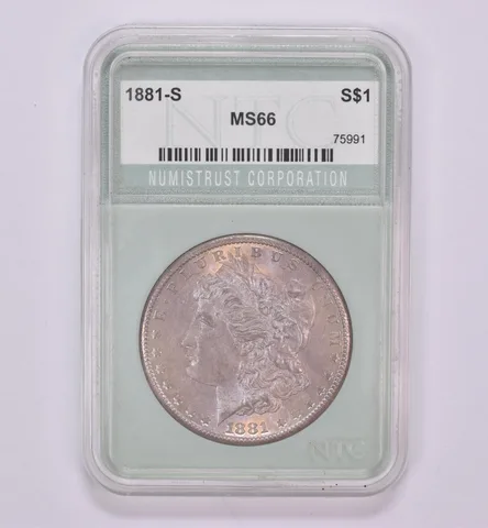 1881-S Morgan Silver Dollar Beautiful Tone *0456
