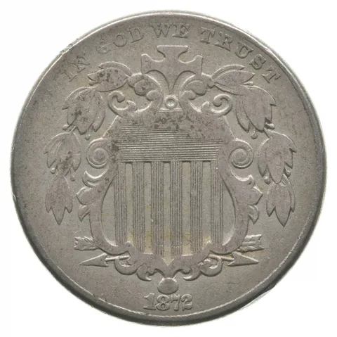 1872 Shield Nickel a9445