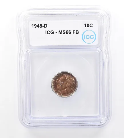 1948-D Roosevelt Dime MS66 FB ICG Beautiful Tone *1721