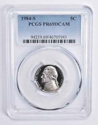 1984-S Jefferson Nickel PR69 DCAM PCGS Blue Lbl