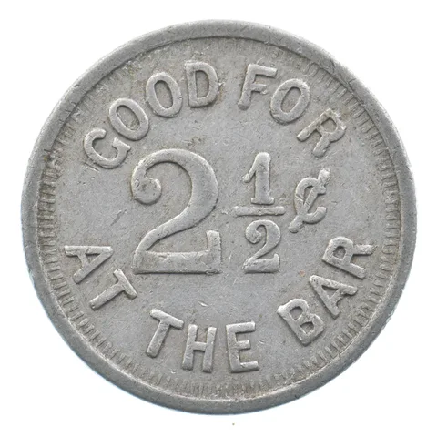 1860's Chas Rudolph 19 N 11th St Philadelphia Good For 2 /12 Cents Token *5017